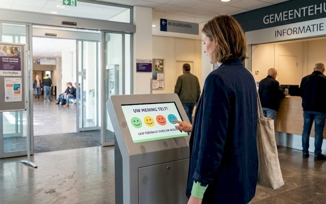 Voorbeelden van digitale feedbackterminals voor meer tevredenheid