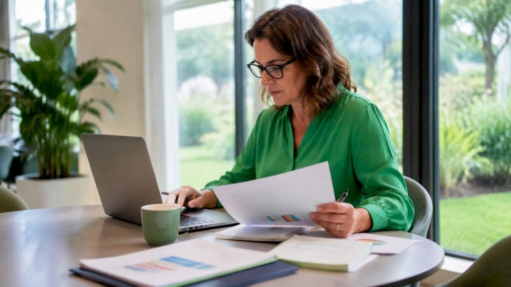 Een medewerker van de gemeente verwerkt de uitkomsten van de enquêtes.